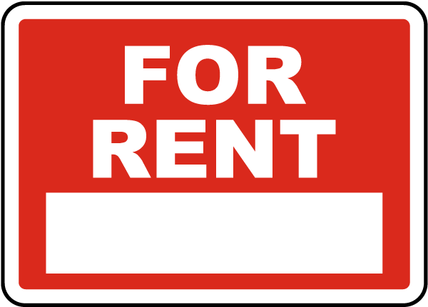 For Rent Sign.