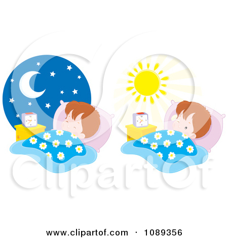 Morning And Night Clipart.