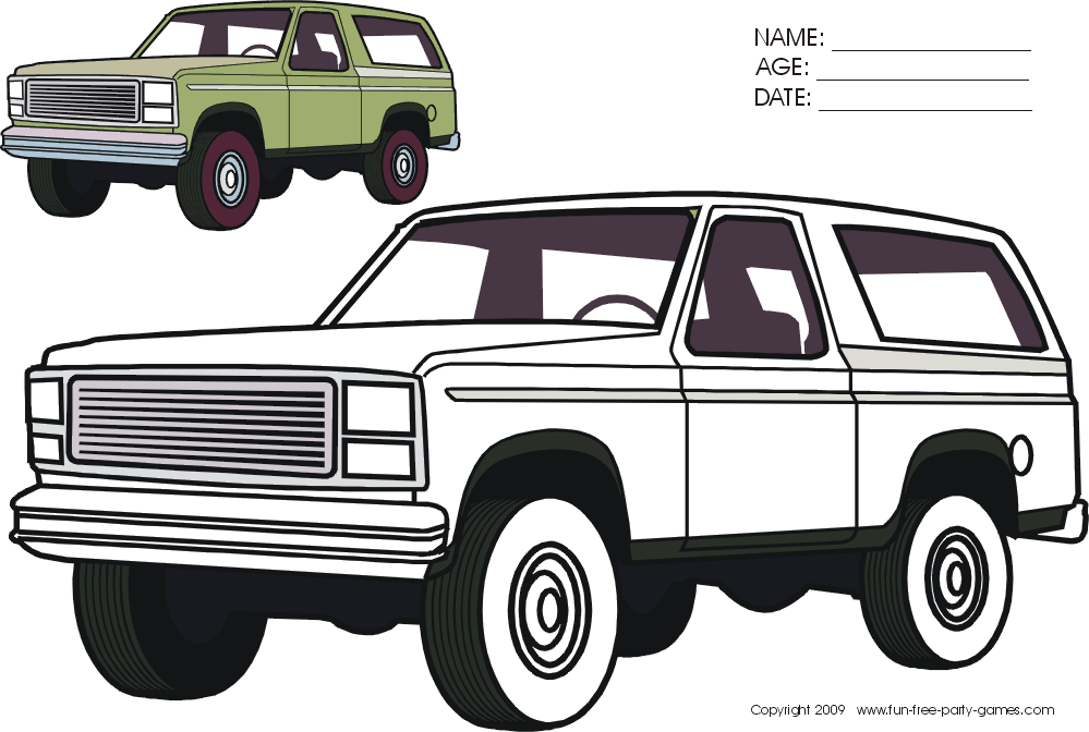 Ford bronco чертеж