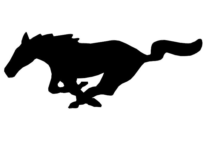 Black Mustang Emblem.