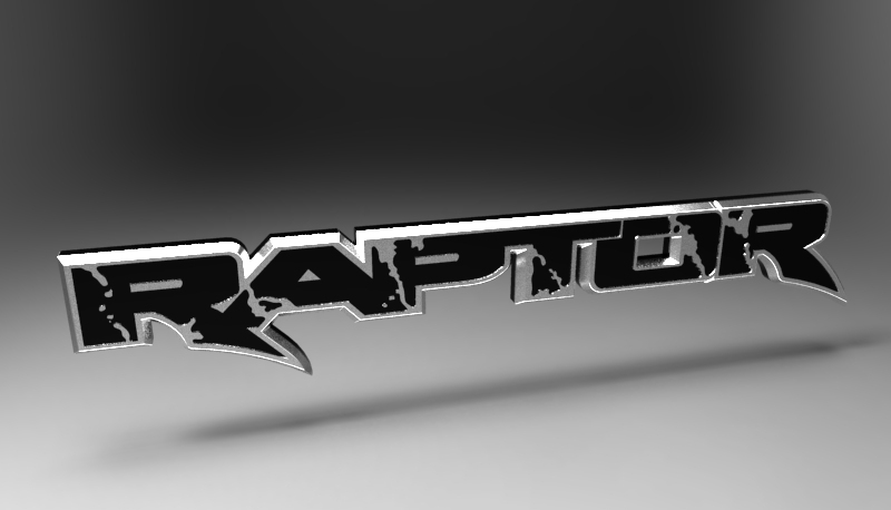 Ford Raptor emblem.