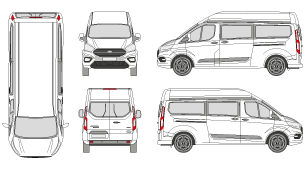vector template 2016 ford transit 250