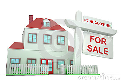 Foreclosure House Royalty Free Stock Images.
