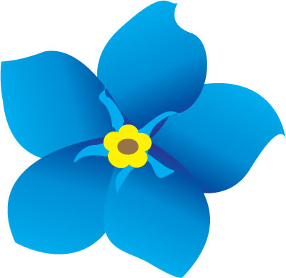 Forget Me Not Flowers Clipart.