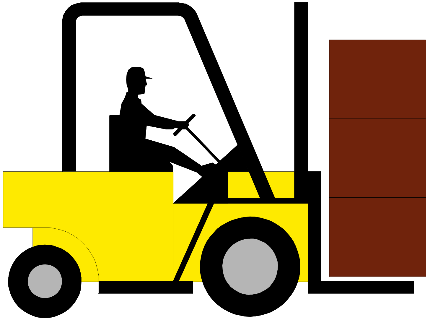 Fork Truck Clipart.