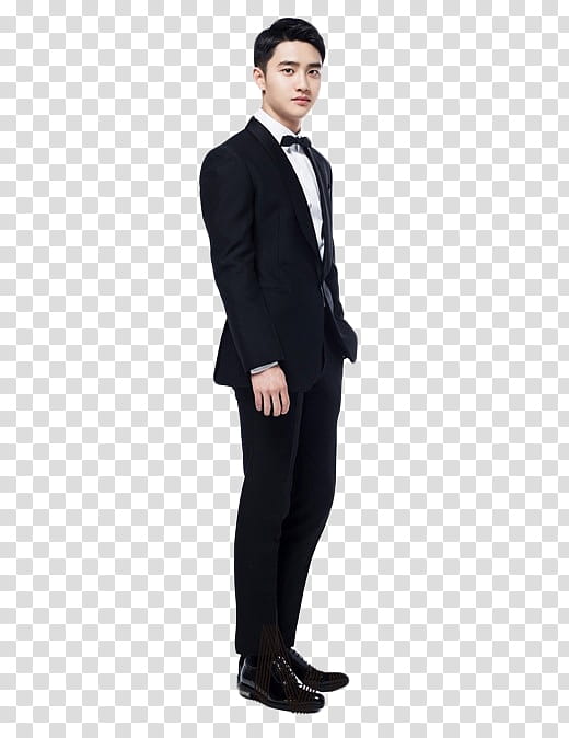 D O EXO MAX MOVIE, man wearing formal suit set transparent.