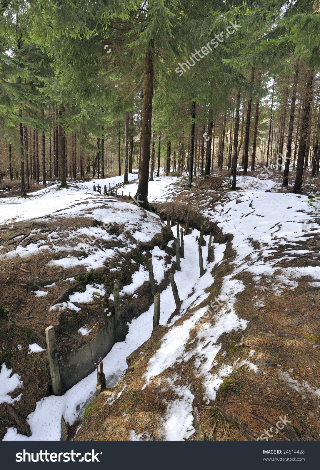 Preserved Trenches World War 1 Fort Stock Photo 24614428.