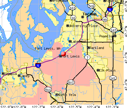 Fort Lewis, Washington (WA 98439, 98580) profile: population, maps.