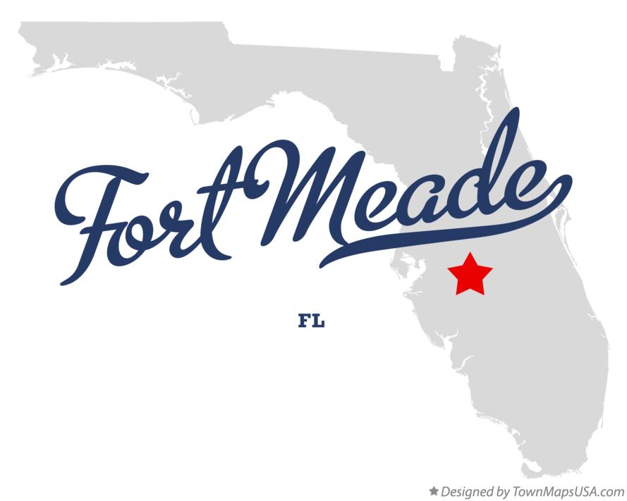 Map of Fort Meade, FL, Florida.