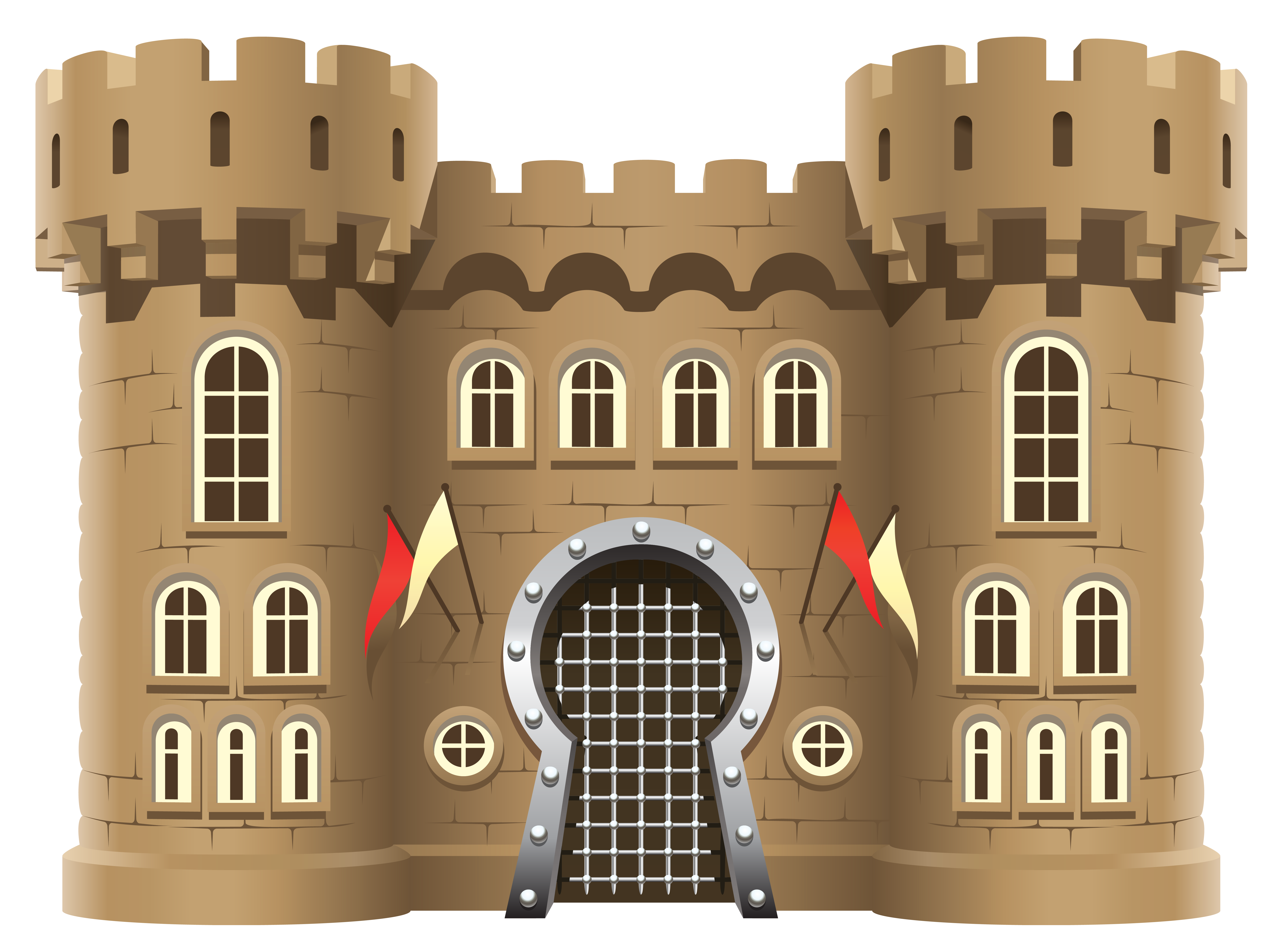 cartoon medieval castle