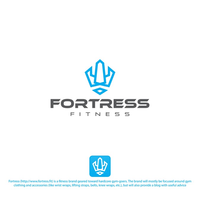 Fortress, a fitness brand, needs a powerful logo.