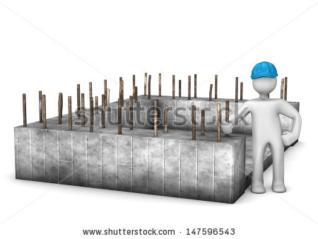 Building Foundation Stock Images, Royalty.