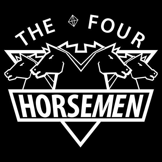 \'The Four Horsemen (White)\' Poster by kagegfx.