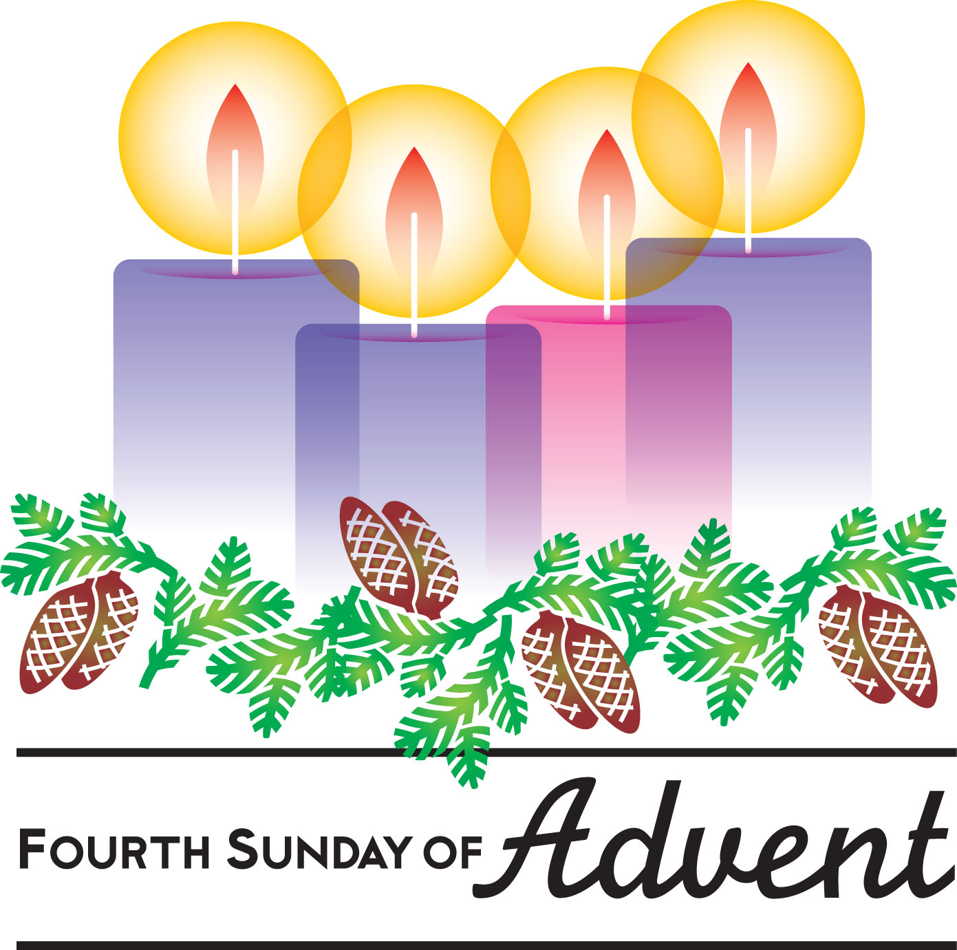 Clipart Fourth Sunday Of Advent Love.
