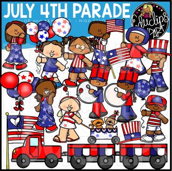 July 4th Parade Clip Art Set {Educlips Clipart}.