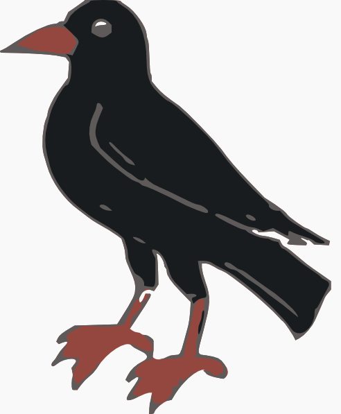 Red Crow Clipart.