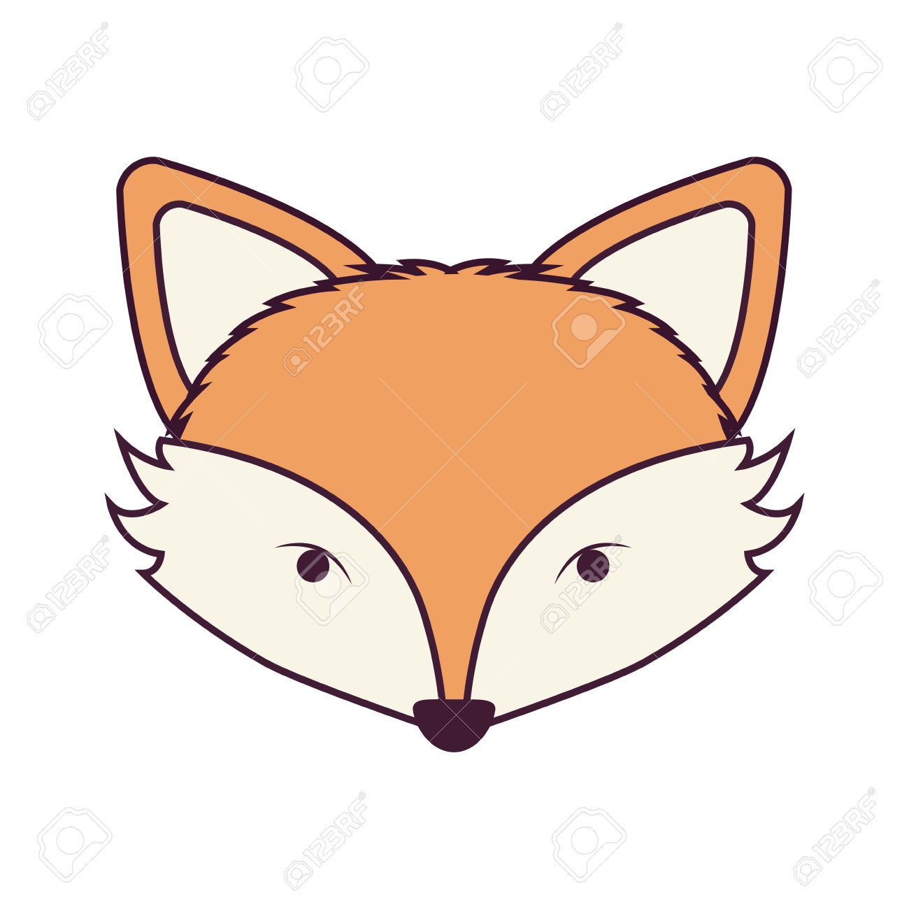 Fox Face Clipart.