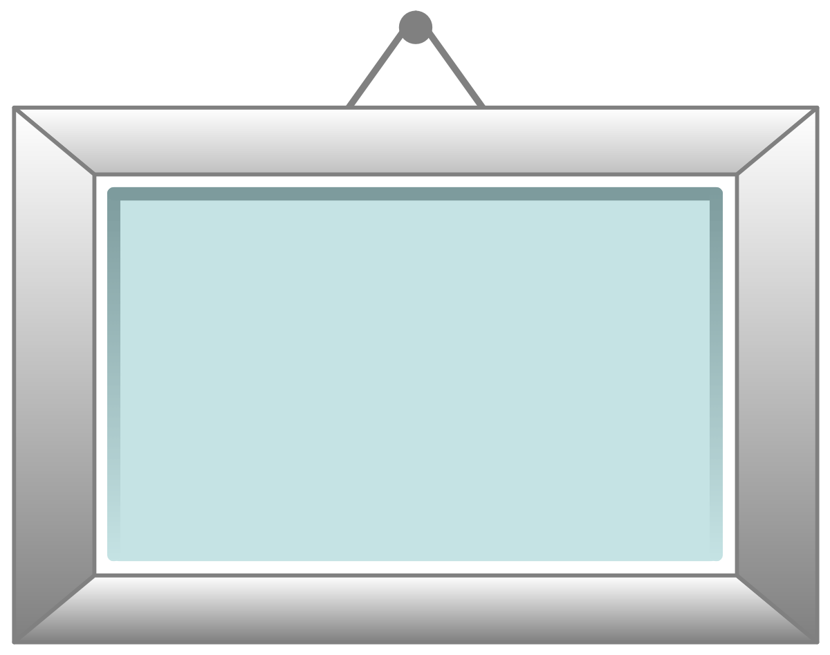 Hanging Picture Frame Clip Art.