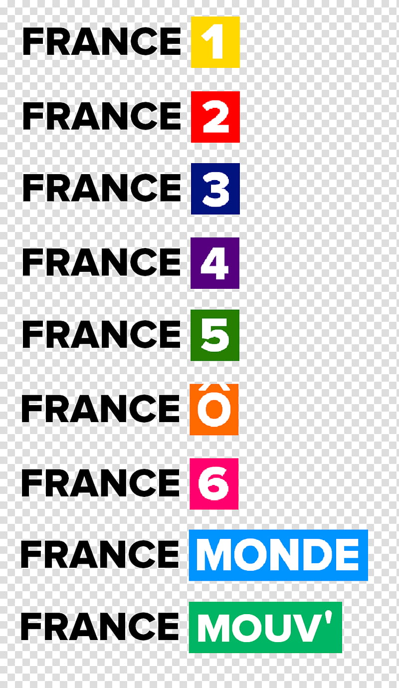 France Televisions channels new logos transparent background.