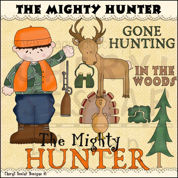 The Mighty Hunter Clip Art Download [RS98083].