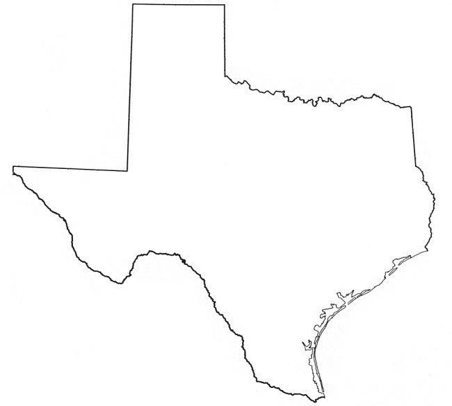 Free Outline Of The State Of Texas, Download Free Clip Art.