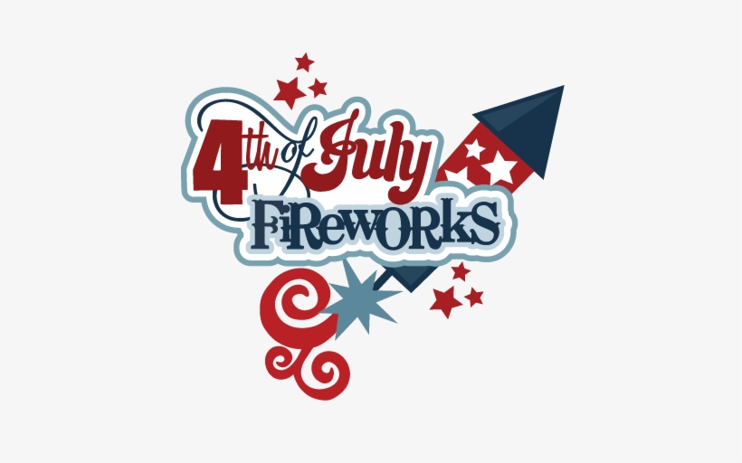 July Fireworks Clipart.