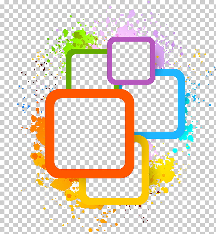 Abstract art Desktop , Color box, multicolored collage.
