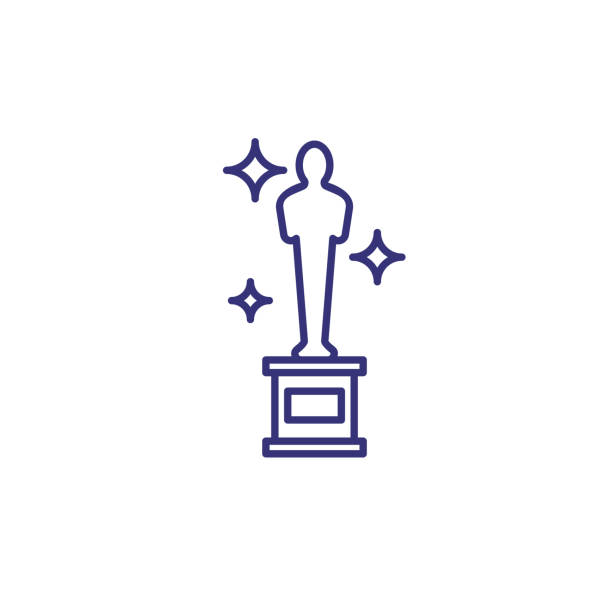 Best Academy Award Trophy Illustrations, Royalty.