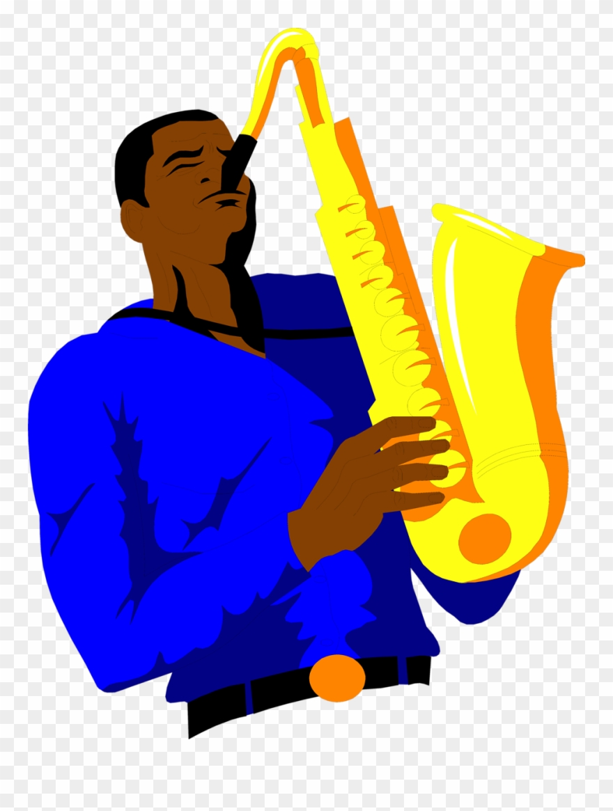Saxophone Free An African American Clip Art.