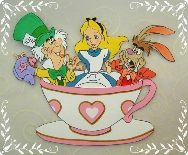 free printableAlice in Wonderland Scrapbook Accents.