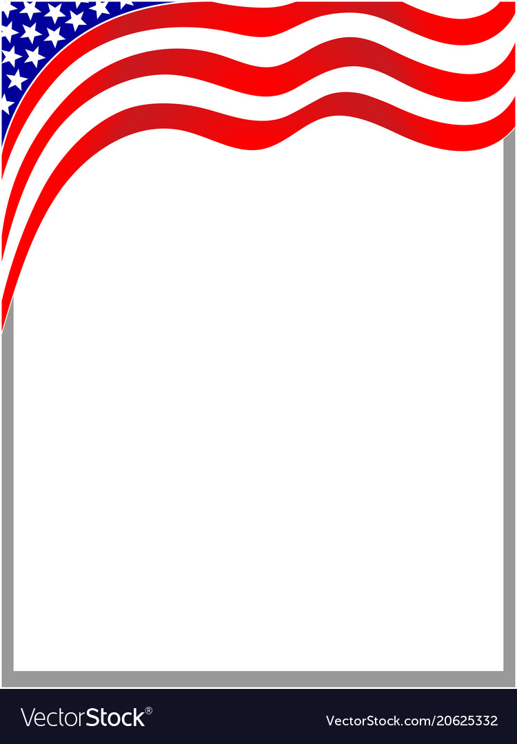 American Flag Border Clip Art