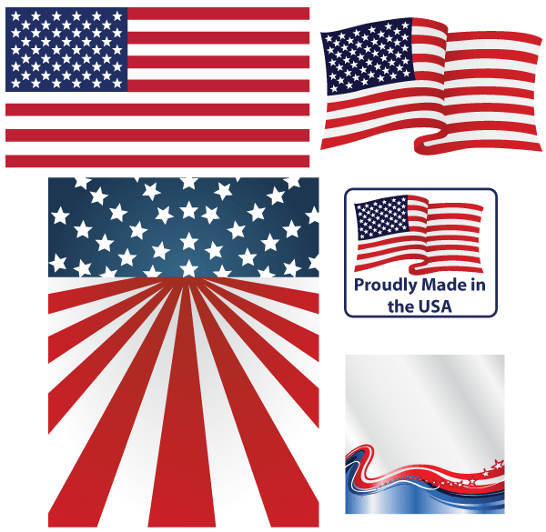 American Flag Vector.