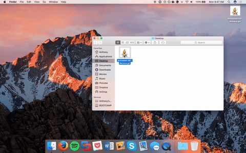 How to view animated GIF images on a Mac.