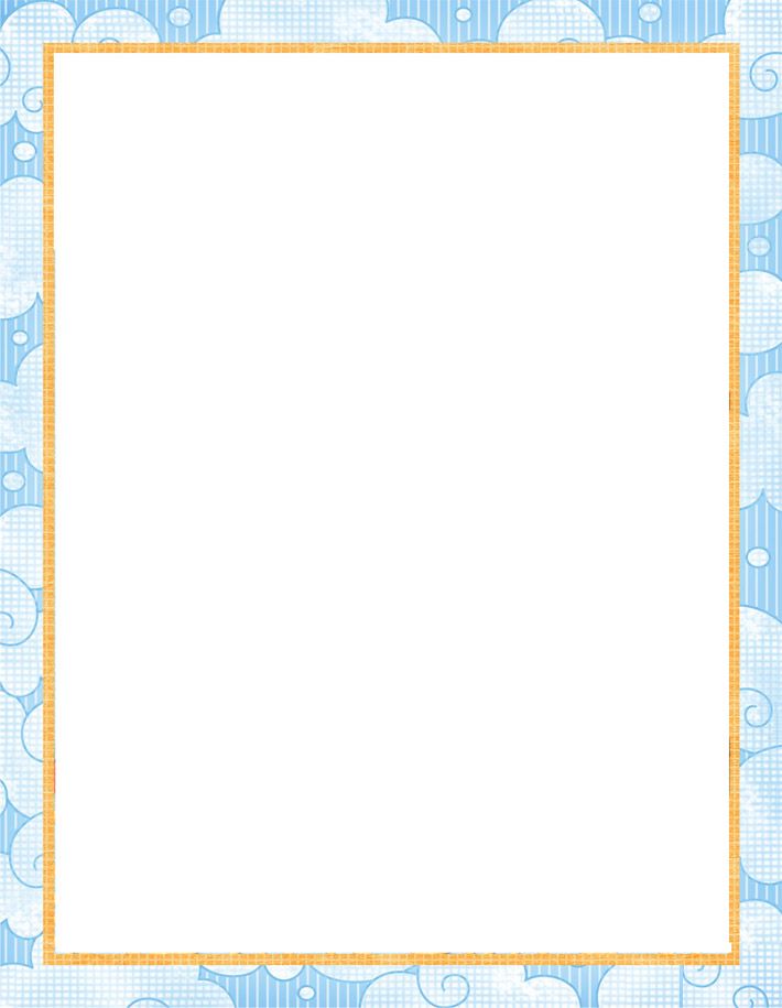 printable paper with baby borders.