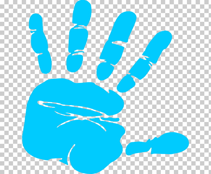 Hand Free content Printing , Free Baby Handprint, blue hand.