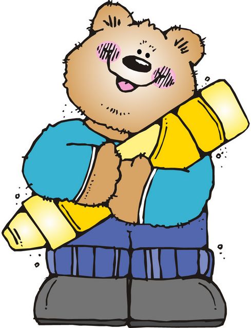 Download free back to school bear clipart for teachers 20 free ...