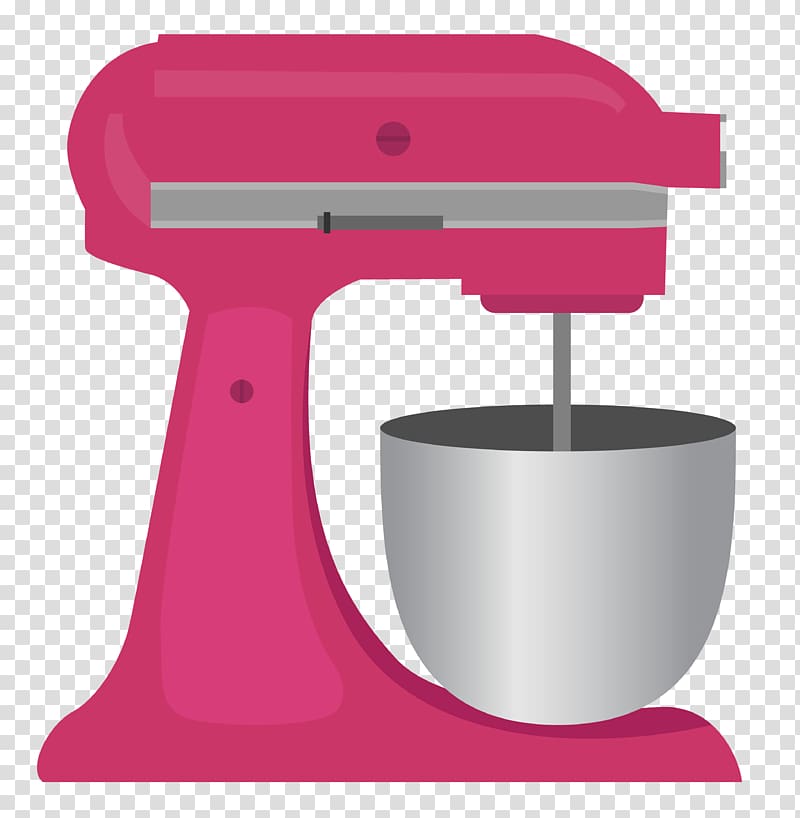 Pink and gray stand mixer illustration, Bakery Baking Free.