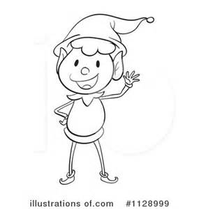 free black and white christmas elf clipart 20 free ...