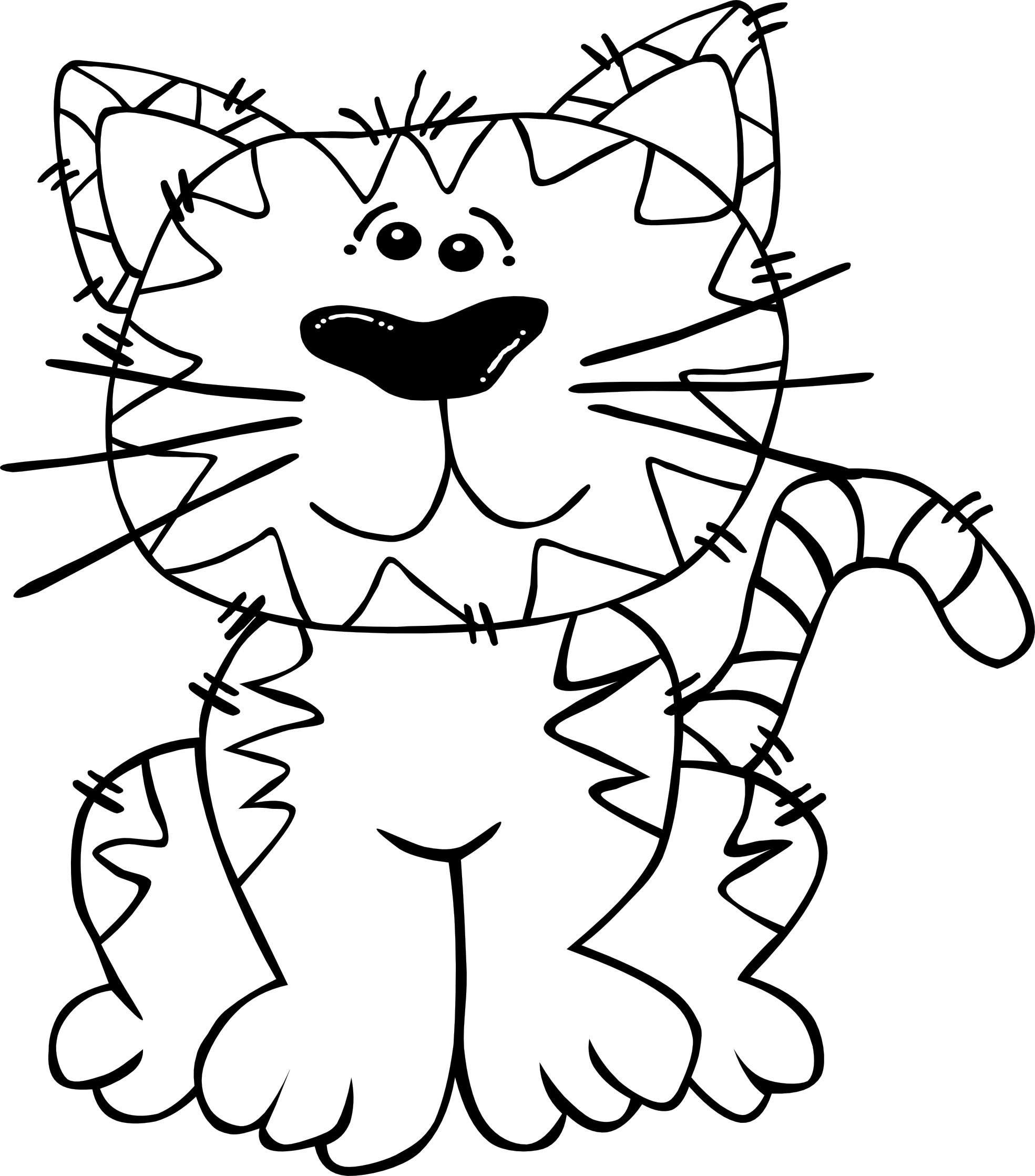 Free Dog And Cat Clipart Black And White, Download Free Clip.
