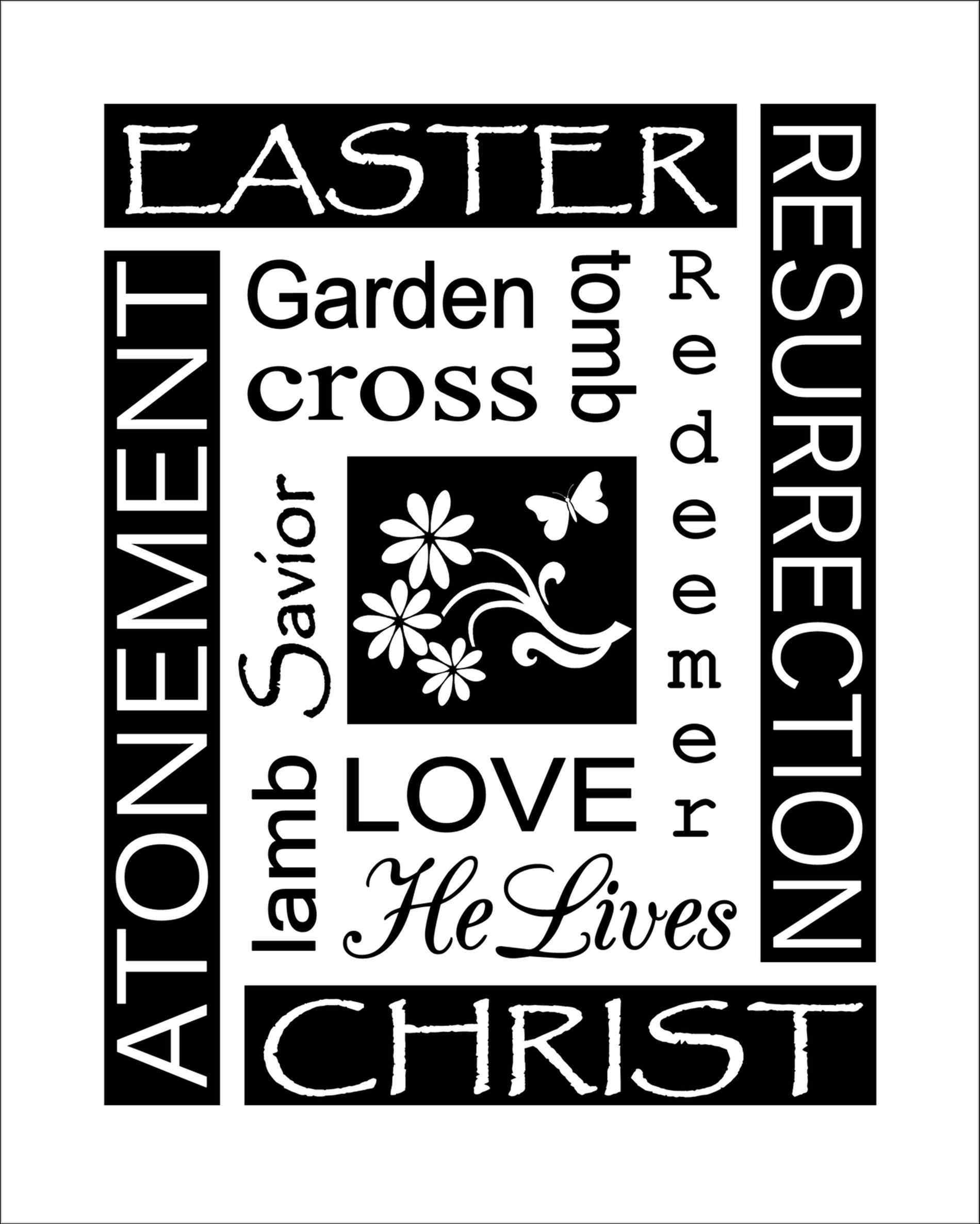115 Easter Religious free clipart.