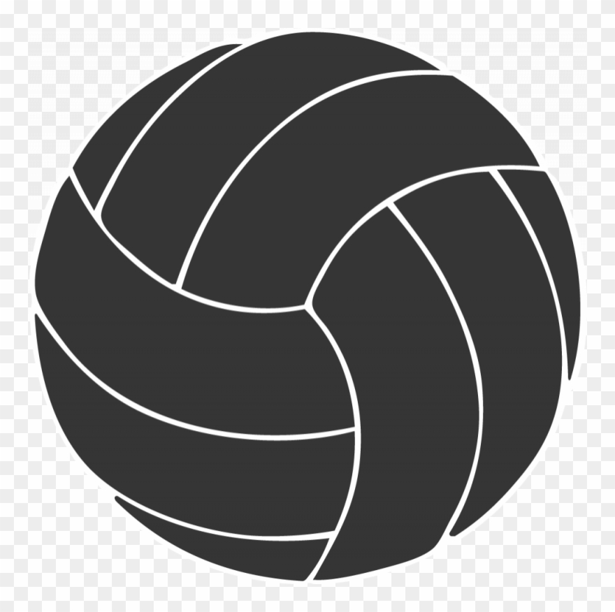 Free Volleyball Clipart Black And White.