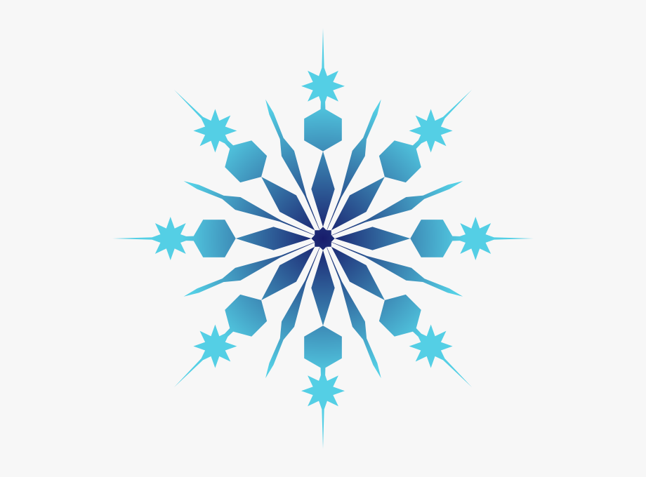 Blue Snowflake Clipart.