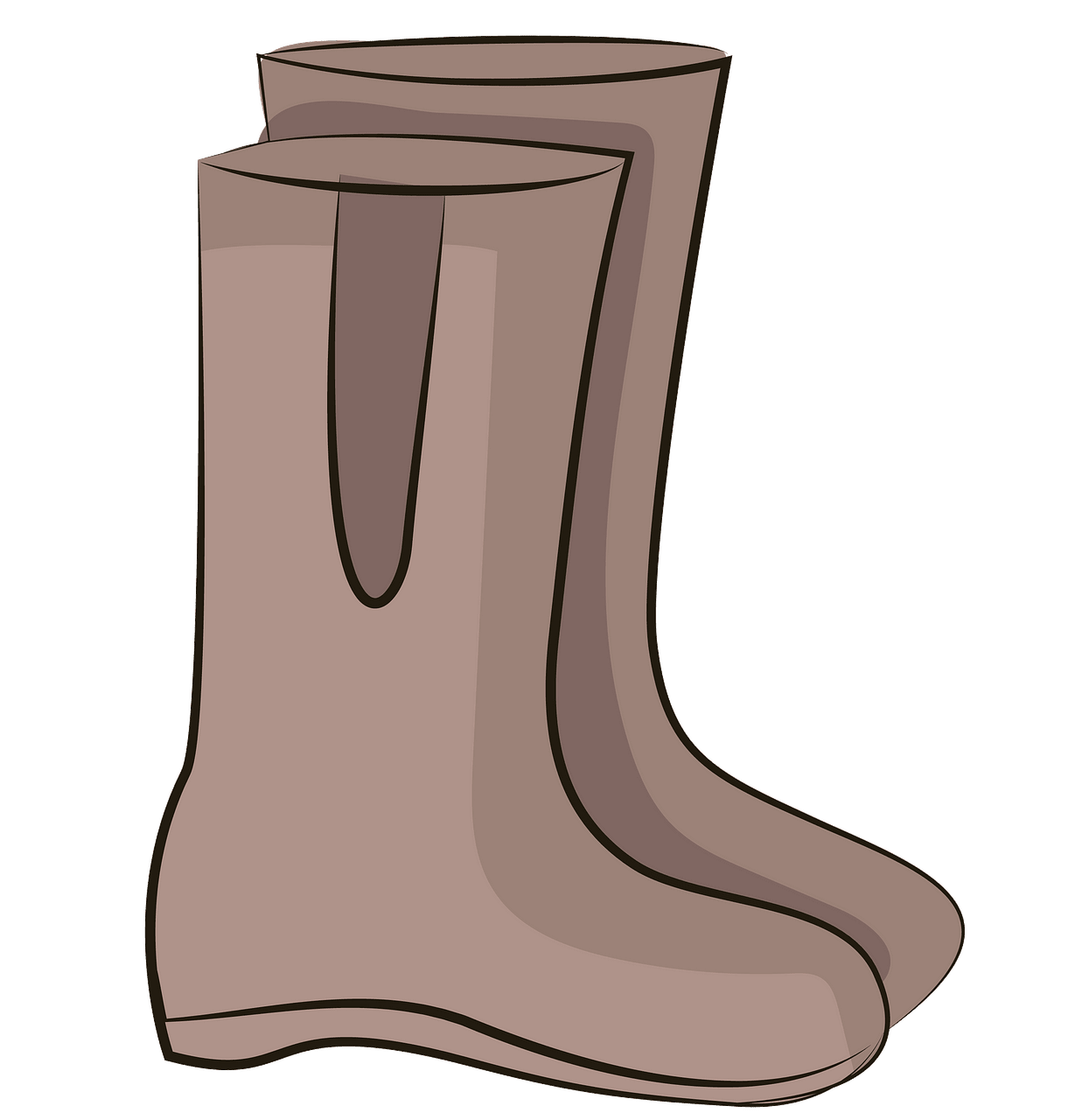 Rain boots clipart. Free download..