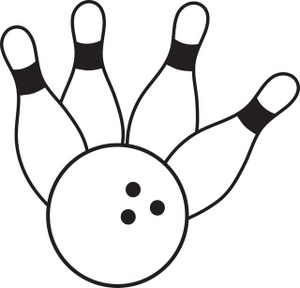 3913 Bowling free clipart.