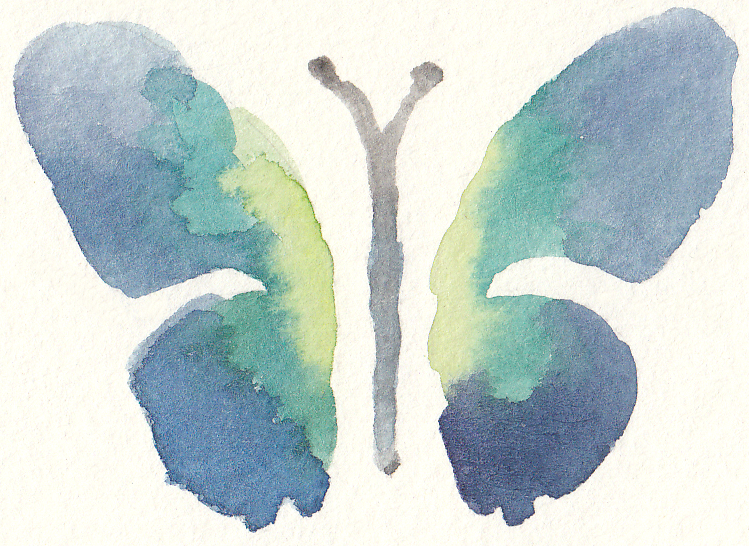 Watercolor Butterfly Free Clipart.