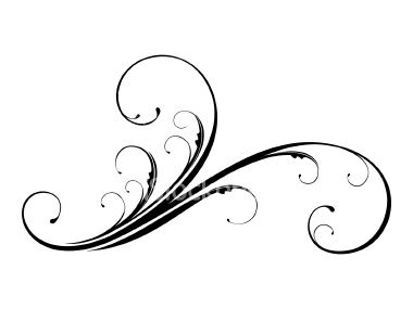 beutiful vector scroll design element.