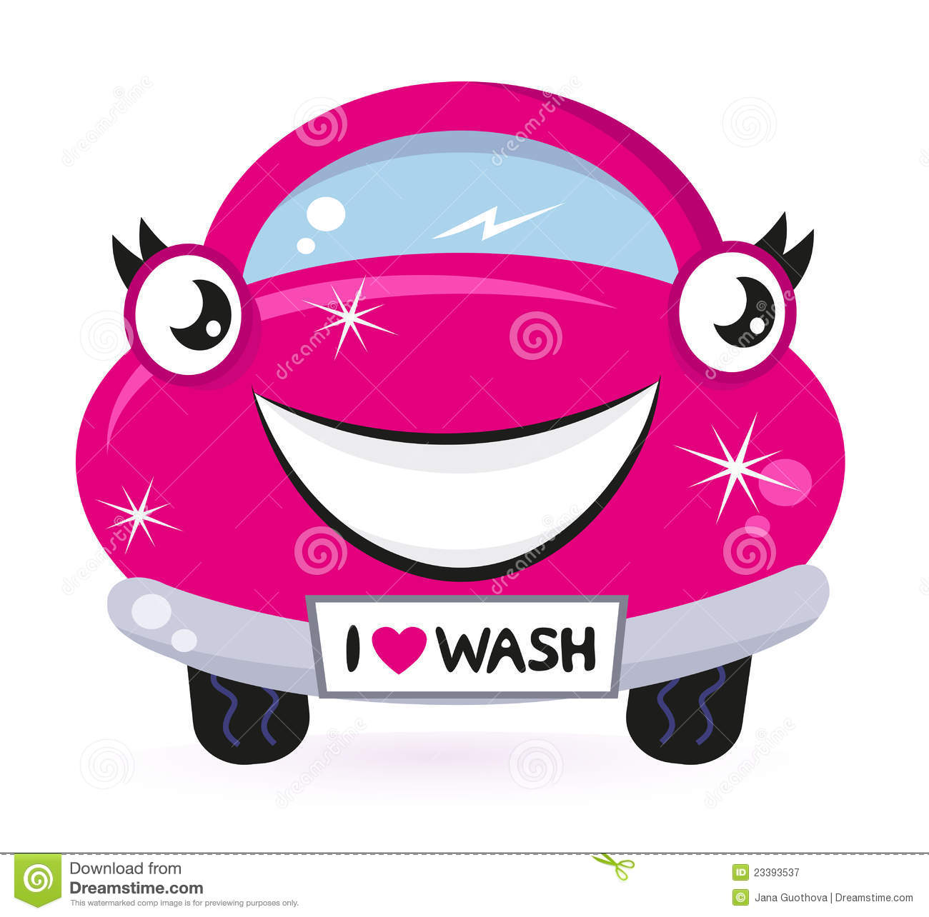Cartoon Car Wash Stock Illustrations.