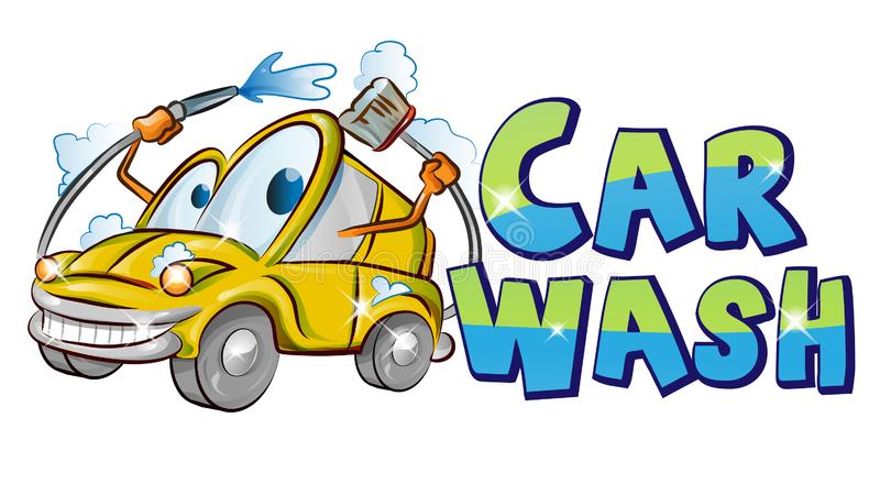 Cartoon Car Wash Stock Illustrations.