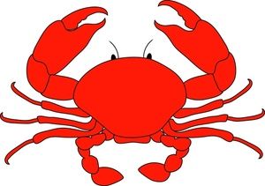 Cartoon Crab Clipart.