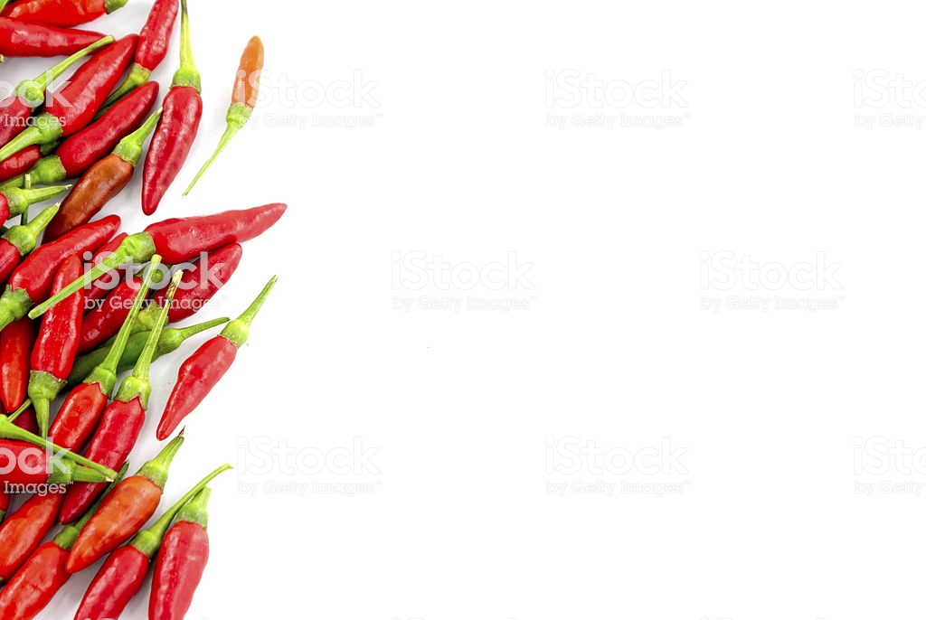 Red Hot Chili Peppers Border Stock Photo.